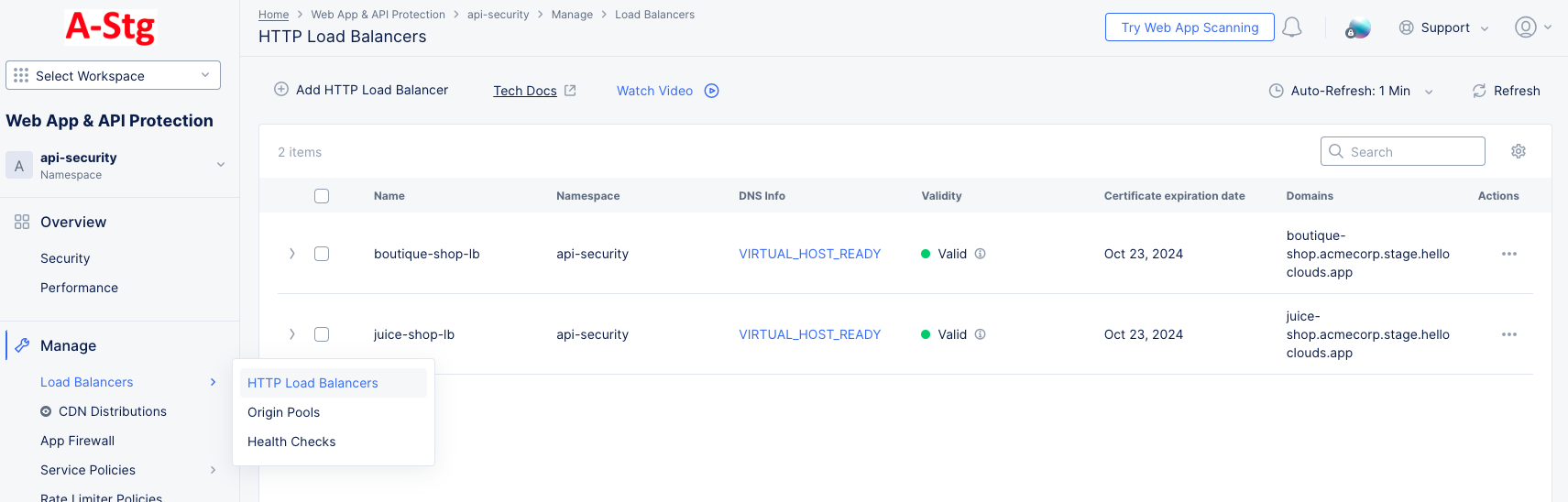 Figure: Load Balancers
