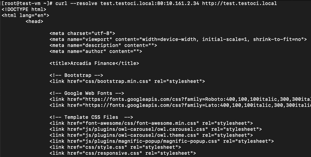Figure: Curl Command